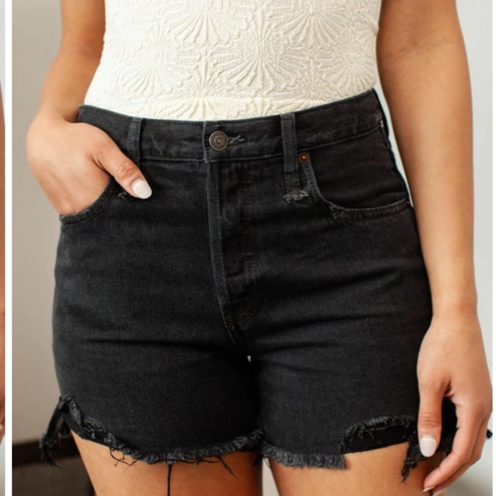 Free People Black makai shorts